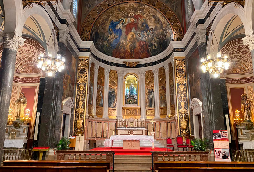 Santuario Parroquia Nuestra Señora del Sagrado Corazón. Barcelona. MSC