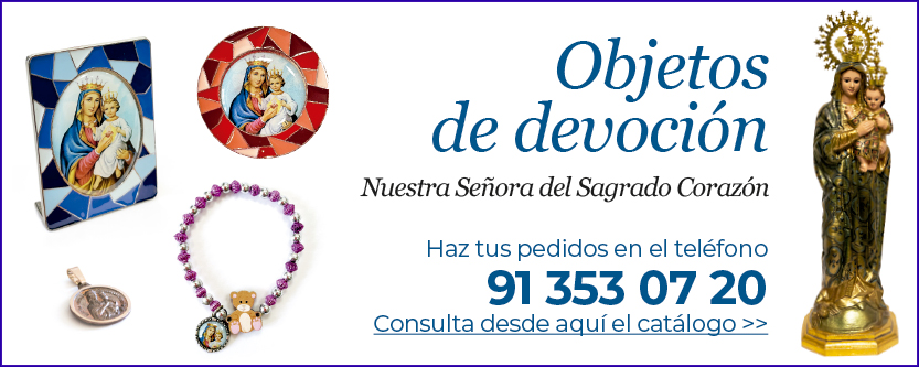 Objetos de devoción. Nuestra Señora del Sagrado Corazón. MSC