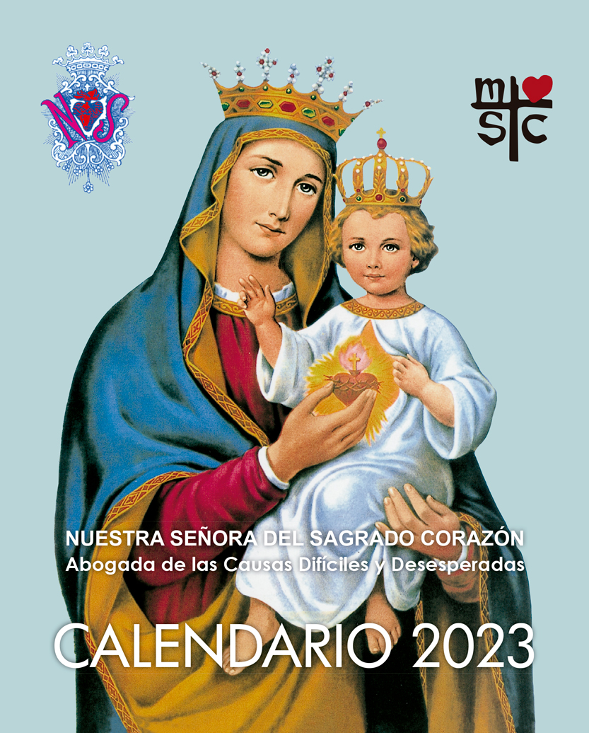Calendario Nuestra Señora del Sagrado Corazón. Misioneros MSC