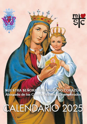 Calendario Nuestra Señora del Sagrado Corazón. Misioneros MSC Calendario Nuestra Señora del Sagrado Corazón. Misioneros MSC